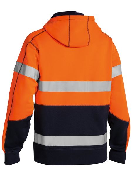 Bisley Taped Hi Vis Zip Fleece Hoodie with Sherpa Lining BK6988T