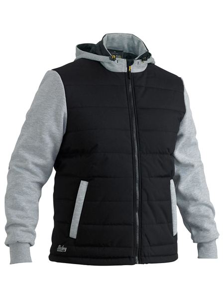 Bisley Flx & Move™ Contrast Puffer Fleece Hooded Jacket BJ6944