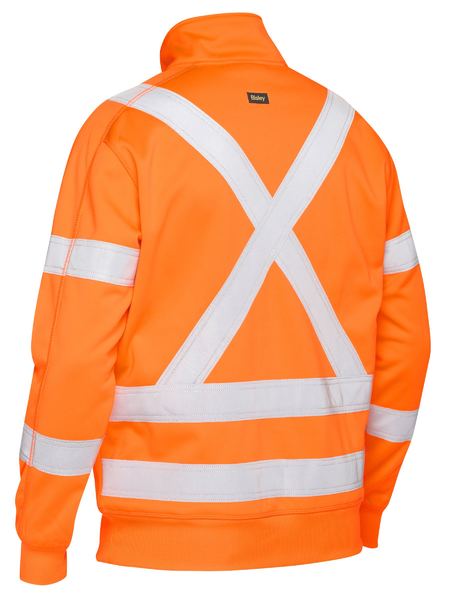 Bisley X Taped Hi Vis 1/4 Zip Pullover BK6814XT