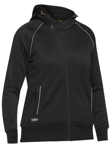 Bisley Women's Fleece Zip Front Hoodie with Sherpa Lining BKL6925 - Clearance