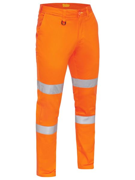 Bisley Taped Biomotion Stretch Cotton Drill Work Pants BP6008T