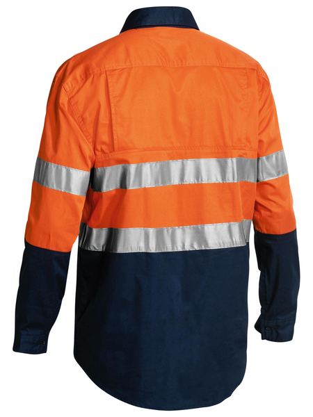 Bisley Taped Hi Vis Closed Front Cool Lightweight Shirt BSC6896