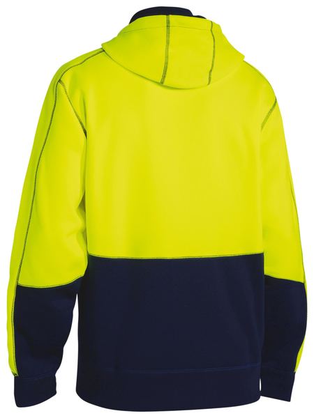 Bisley Hi Vis Zip Front Fleece Hoodie BK6819