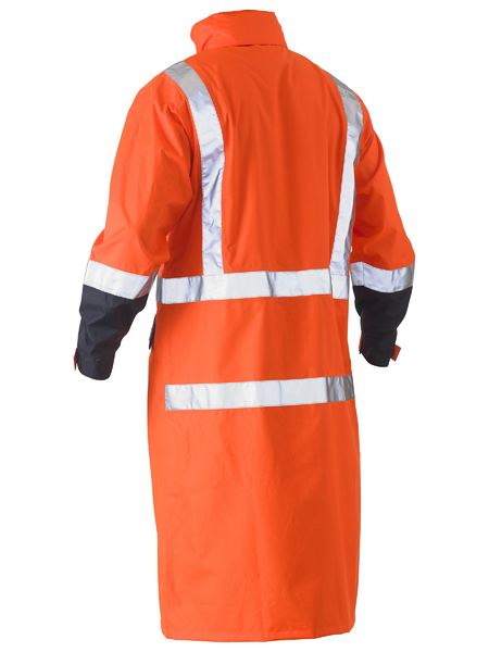 Bisley Taped Hi Vis Long Rain Coat BJ6961T