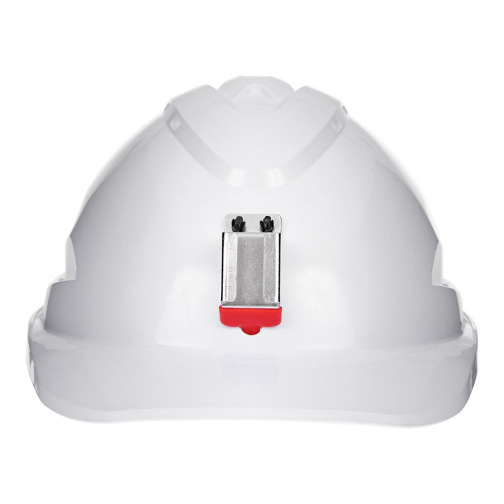 Pro Choice V9 Hard Hat Vented + Lamp Bracket Pushlock Harness - White HHV9LB-W