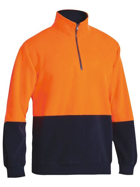 Bisley Hi Vis Polar fleece Zip Pullover BK6889