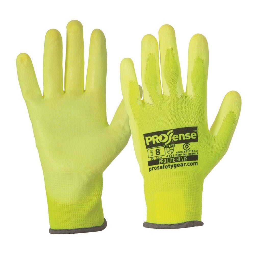Pro Choice 12x Prosense Prolite Hi Vis Glove - PUNY