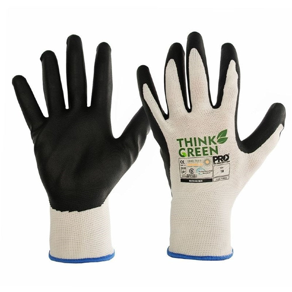 Pro Choice 12x Think Green Nitrile Dip Recycled Glove - TGBN