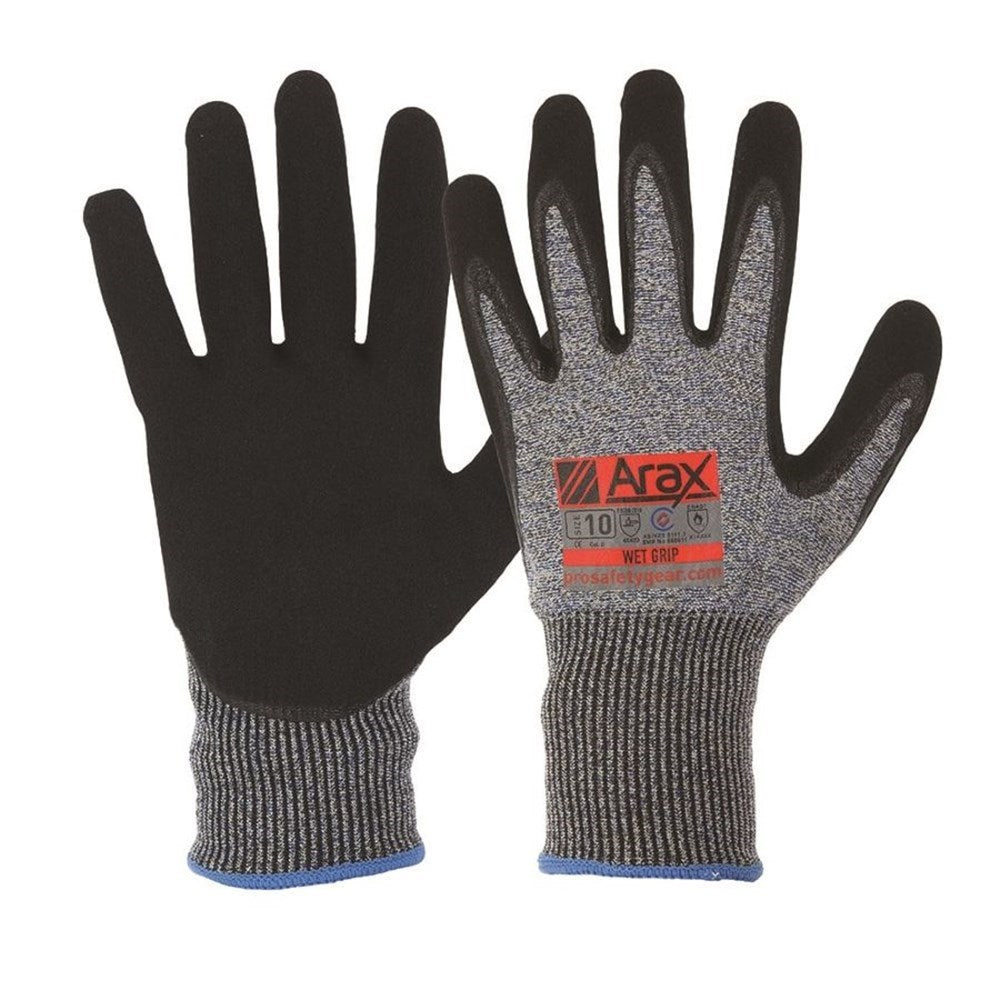 Pro Choice 12x Arax Nitrile Sand Dip On 13G Liner - AND