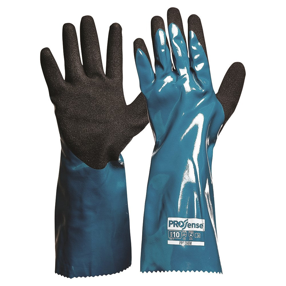 Pro Choice 12x Prochem 35Cm Green/Black Nitrile Pu - NPUPC