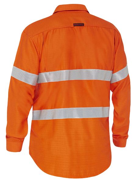 Bisley Apex 160 Taped Hi Vis FR Ripstop Vented Shirt BS8339T