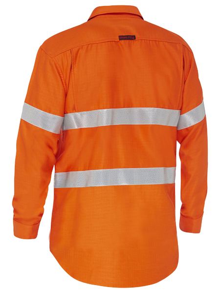 Bisley Apex 185 Taped Hi Vis Ripstop FR Vented Shirt BS8439T