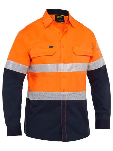 Bisley X Airflow™ Hi Vis Taped Stretch Ripstop Shirt BS6491T