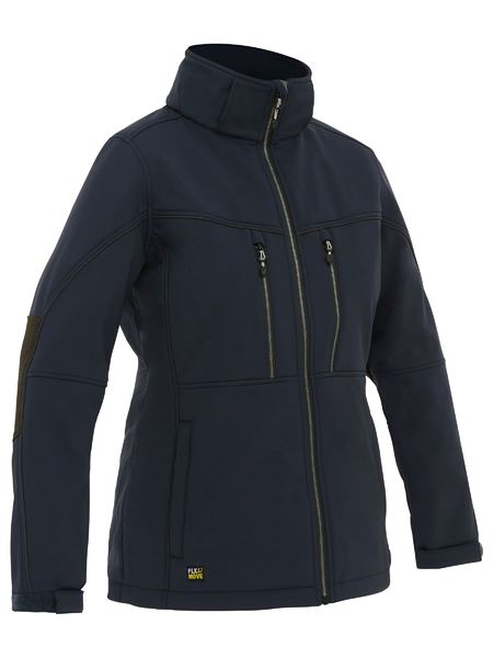 Bisley Women's Flx & Move™ Hooded Soft Shell Jacket BJL6570