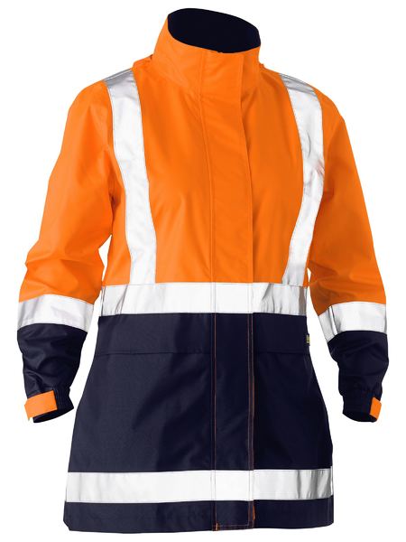 Bisley Women's H Taped Two Tone Hi Vis Rain Jacket BJL6966T
