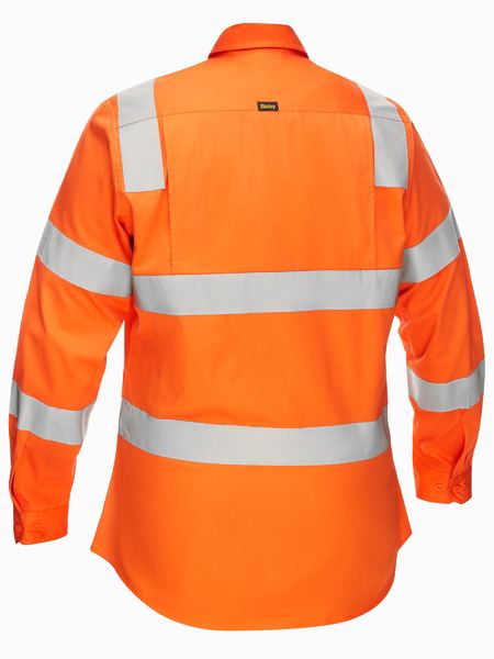 Bisley Women's Taped Biomotion Cool Lightweight Hi Vis Shirt BL6016T