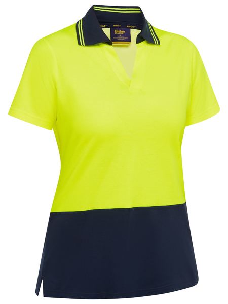 Bisley Women's Hi Vis V-Neck Polo BKL1234