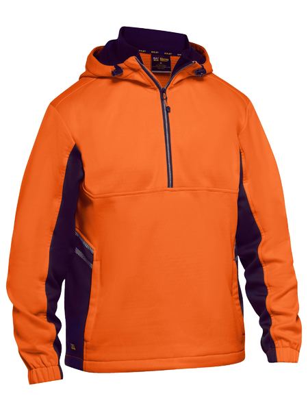 Bisley Hi Vis Liquid Repellent Fleece Hoodie BK6571