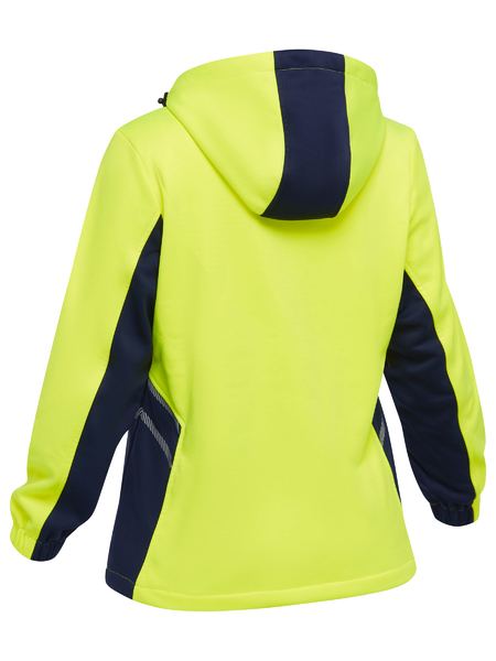 Bisley Women's Hi Vis Liquid Repellent Fleece Hoodie BKL6571