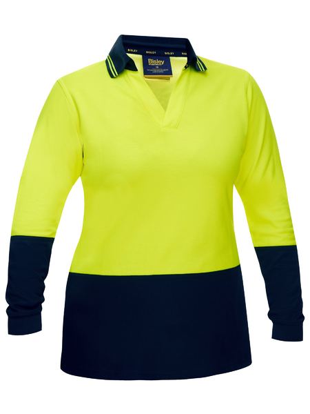 Bisley Women's Hi Vis V-Neck Polo BKL6234