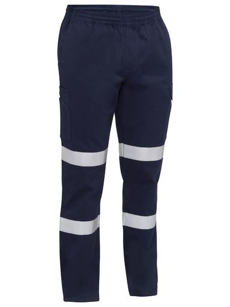 Bisley Taped Biomotion Stretch Cotton Drill Elastic Waist Cargo Work Pant BPC6029T
