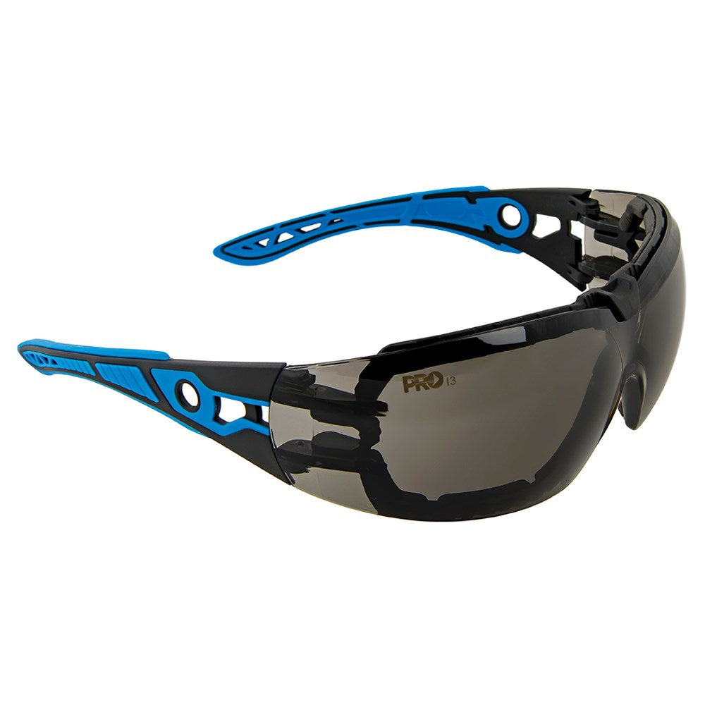 Pro Choice 12x Proteus 5 Safety Glasses Smoke Lens Spec And Gasket Combo - 6602