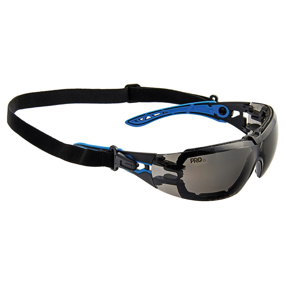 Pro Choice 12x Proteus 5 Safety Glasses Smoke Lens Spec And Gasket Combo - 6602