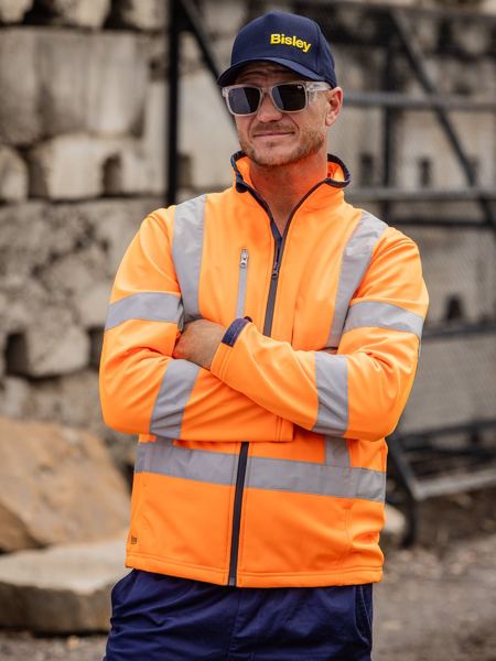 Bisley X Taped Hi Vis Soft Shell Jacket BJ6059XT