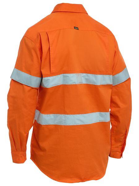 Bisley Taped Hi Vis Cool Lightweight Closed Front Shirt BSC6897T