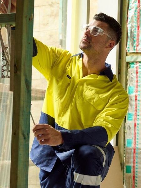 Bisley Hi Vis Cool Lightweight Drill Shirt BS6695