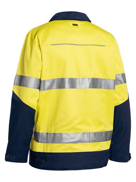 Bisley Taped Hi Vis Drill Jacket with Liquid Repellent finish BJ6917T