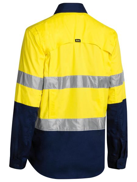 Bisley Women's X Airflow™ Taped Hi Vis Ripstop Shirt BL6415T