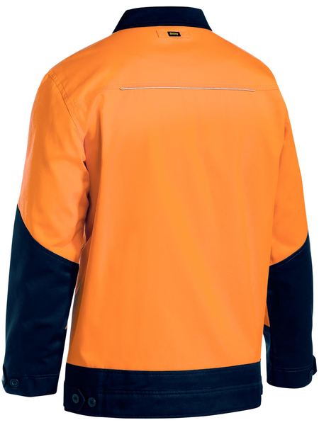 Bisley Hi Vis Drill Jacket with Liquid Repellent Finish BJ6917
