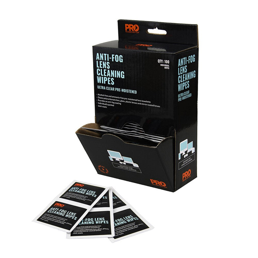 Pro Choice Anti-Fog Lens Wipes 100 Pack - AFW100