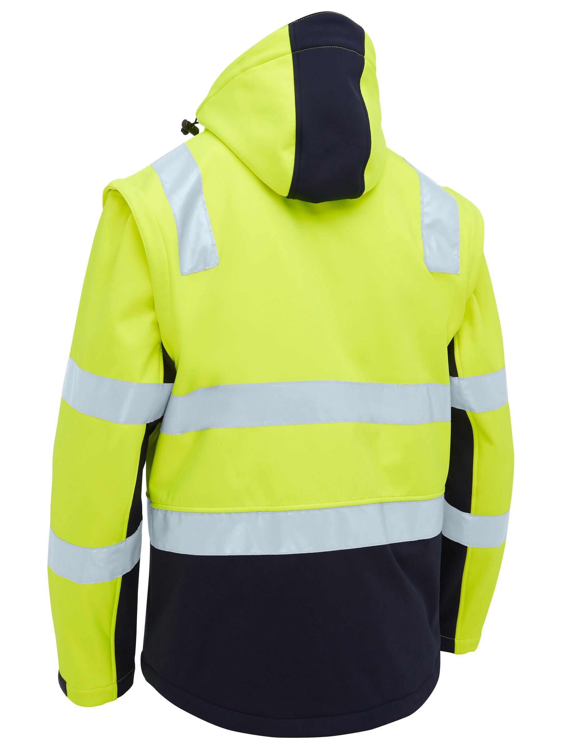 Bisley Taped Two Tone Hi Vis 3 In 1 Soft Shell Jacket BJ6078T