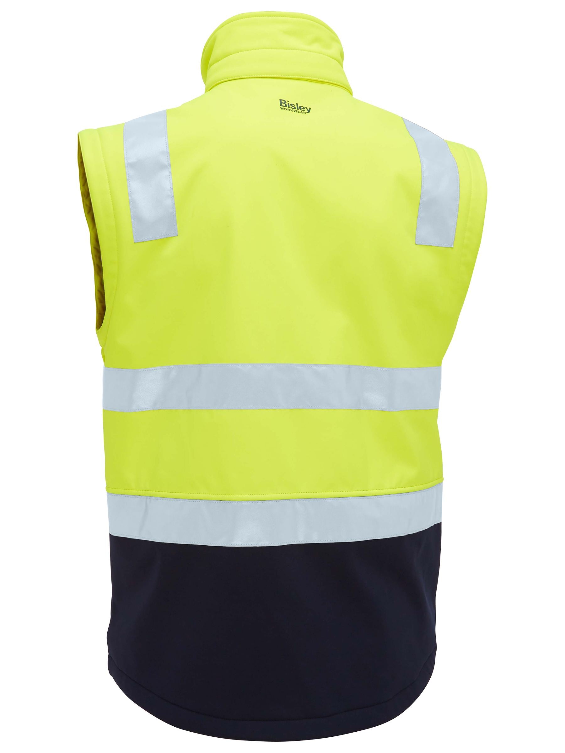Bisley Taped Two Tone Hi Vis 3 In 1 Soft Shell Jacket BJ6078T