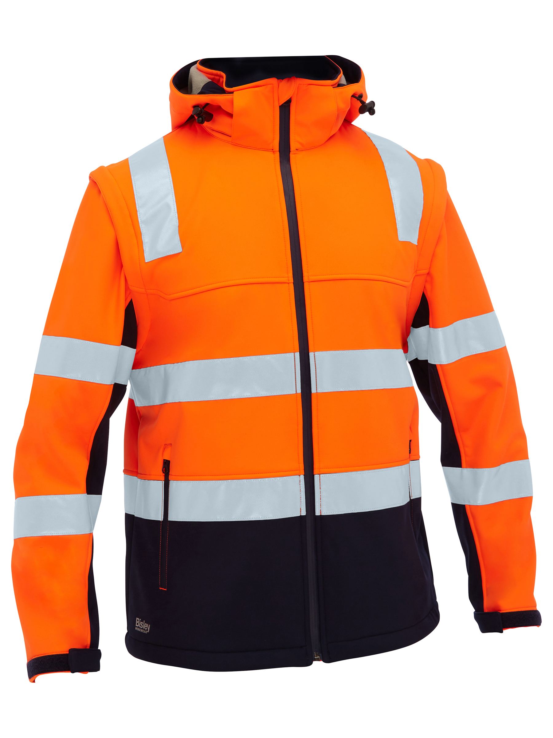 Bisley Taped Two Tone Hi Vis 3 In 1 Soft Shell Jacket BJ6078T