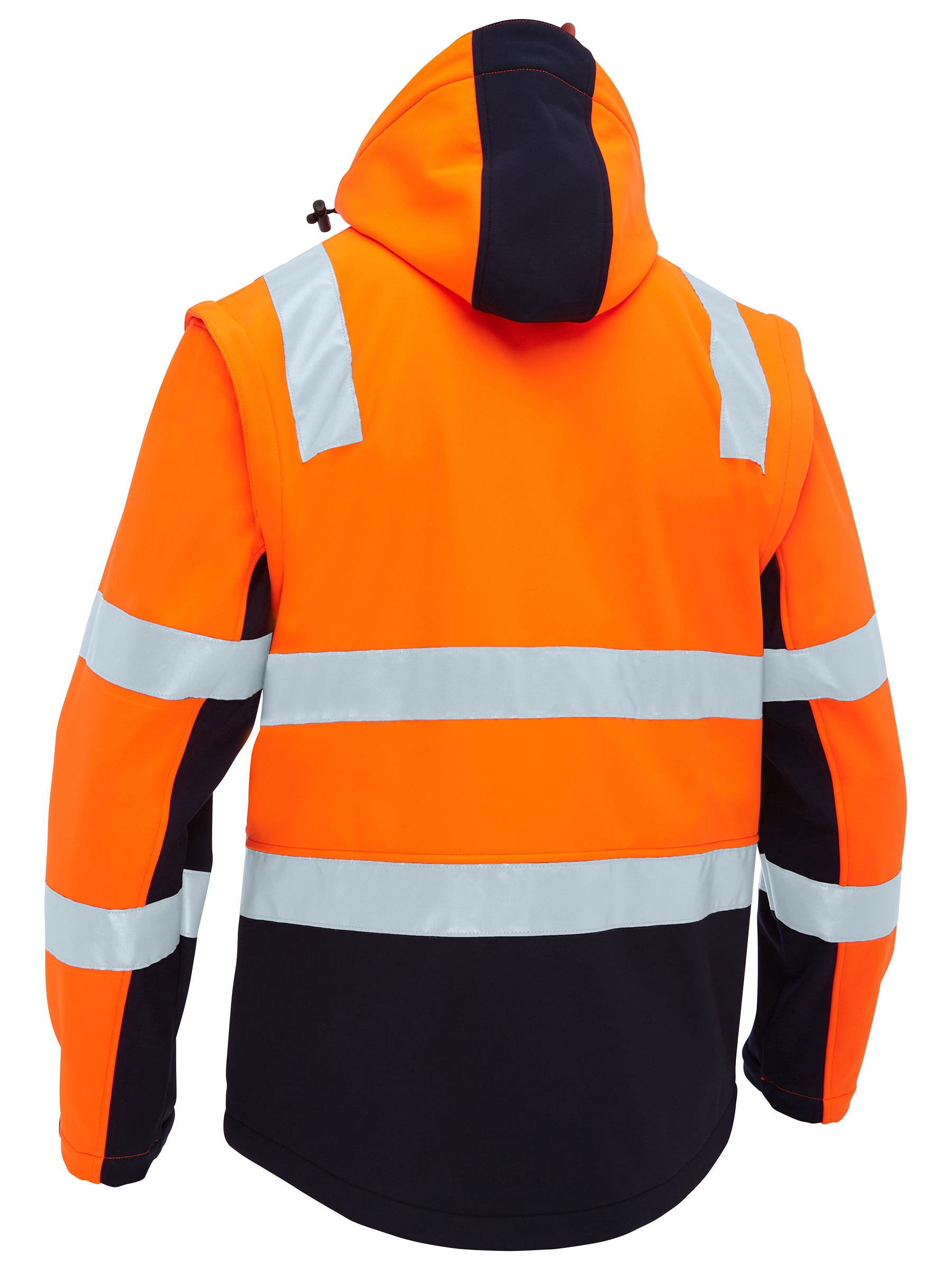 Bisley Taped Two Tone Hi Vis 3 In 1 Soft Shell Jacket BJ6078T