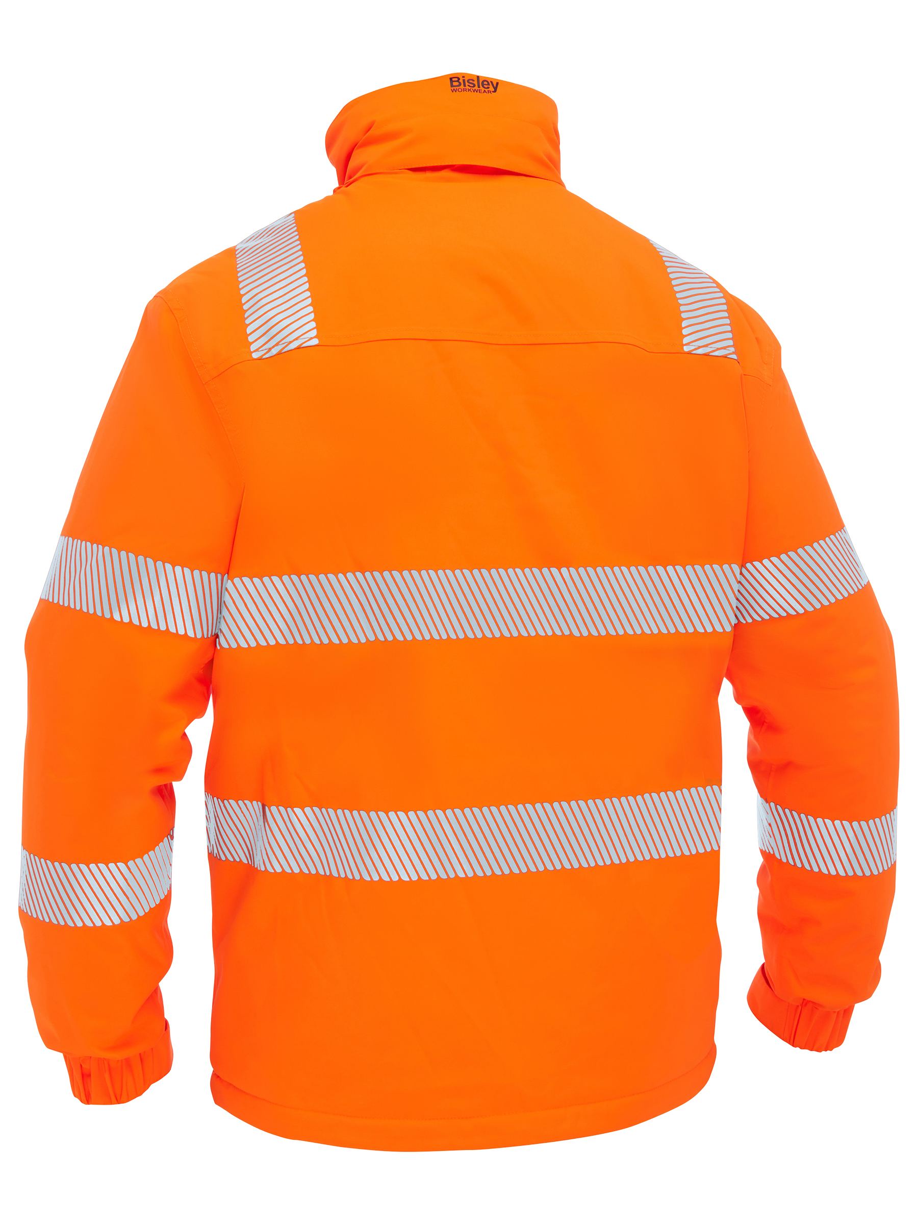 Bisley Taped Hi Vis Heated Jacket With Hood BJ6842T