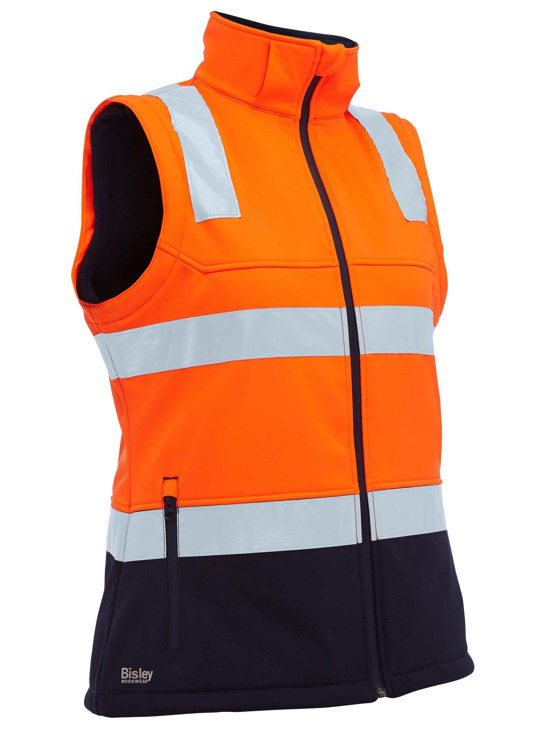 Bisley Women's Taped Two Tone Hi Vis 3-in-1 Soft Shell Jacket BJL6078T