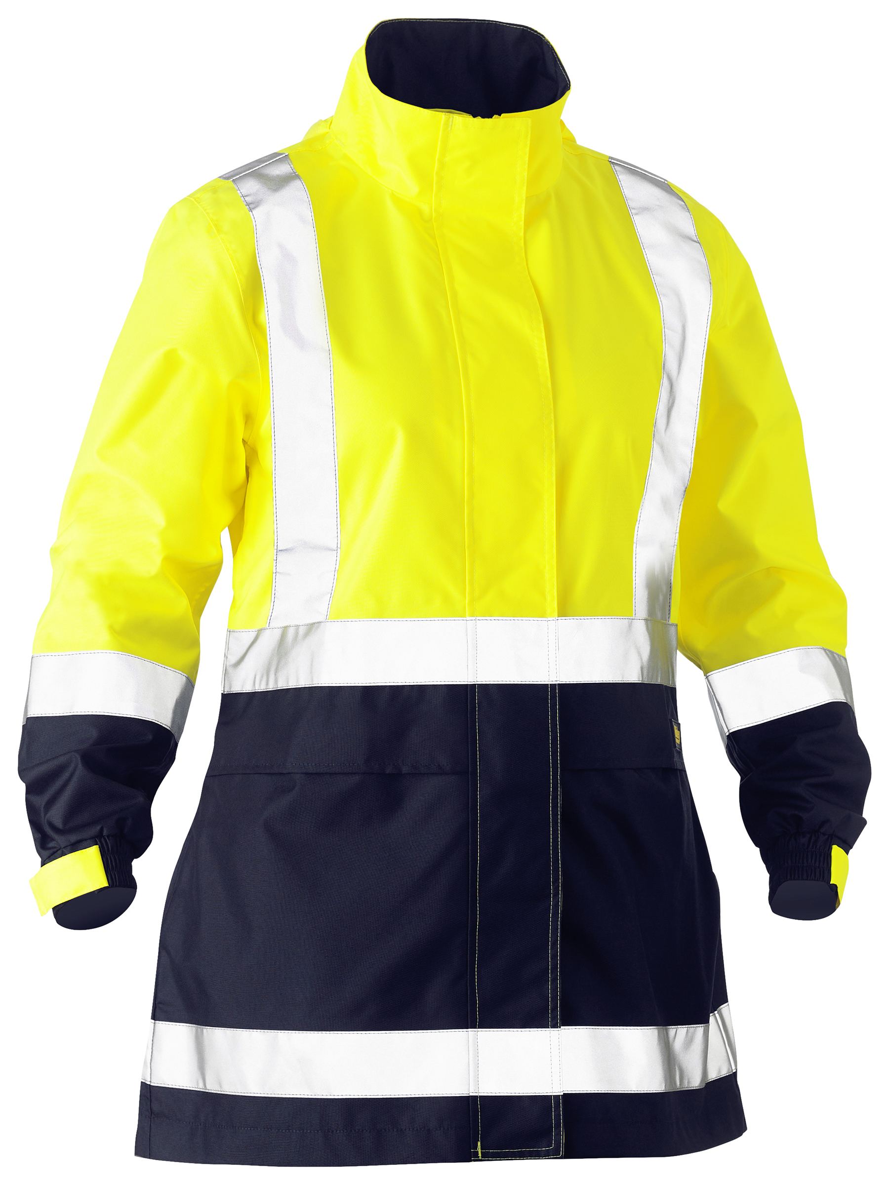 Bisley Women's H Taped Two Tone Hi Vis Rain Jacket BJL6966T