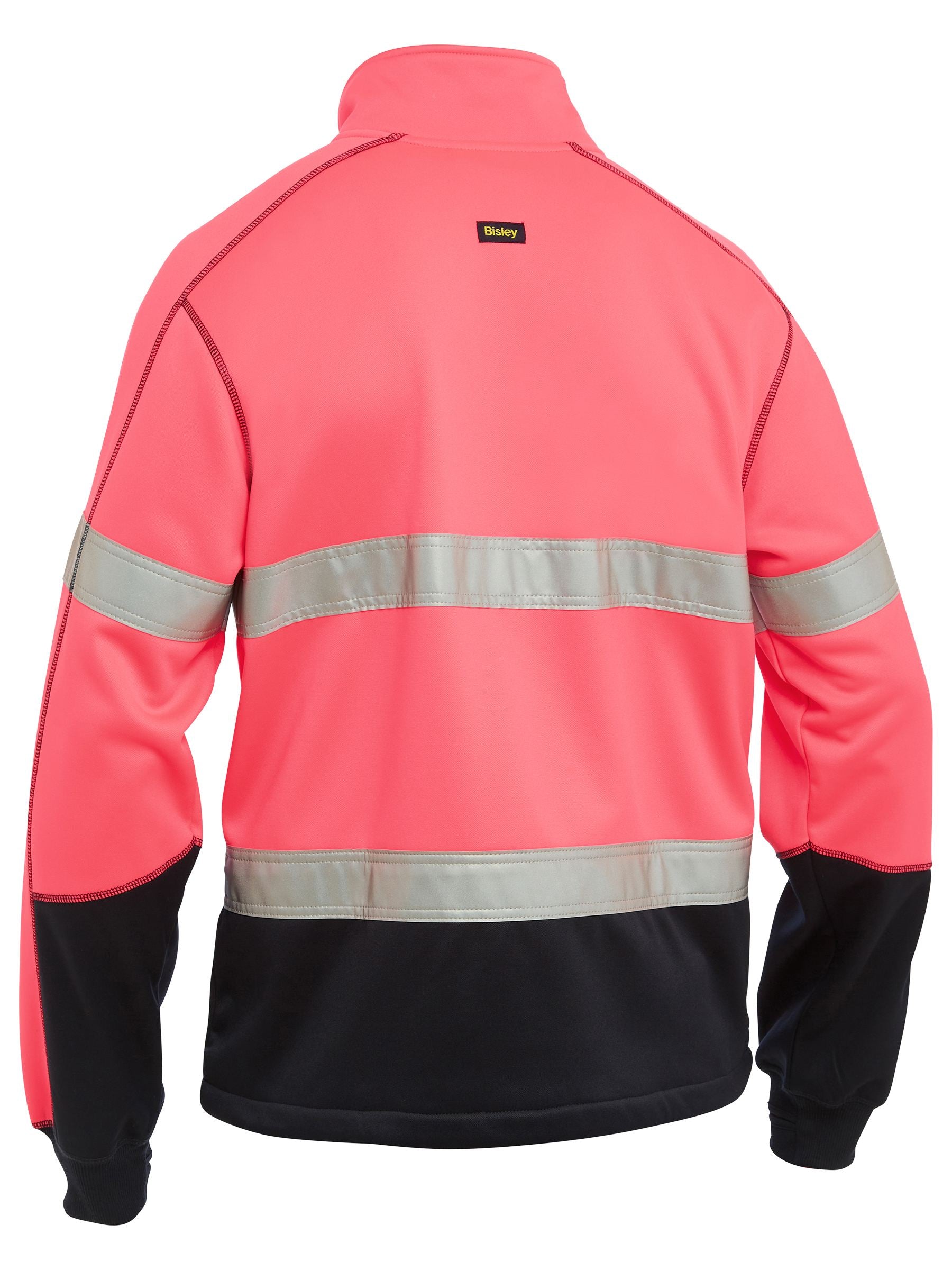 Bisley Men's Taped Hi Vis Zip Front Fleece BK6611T