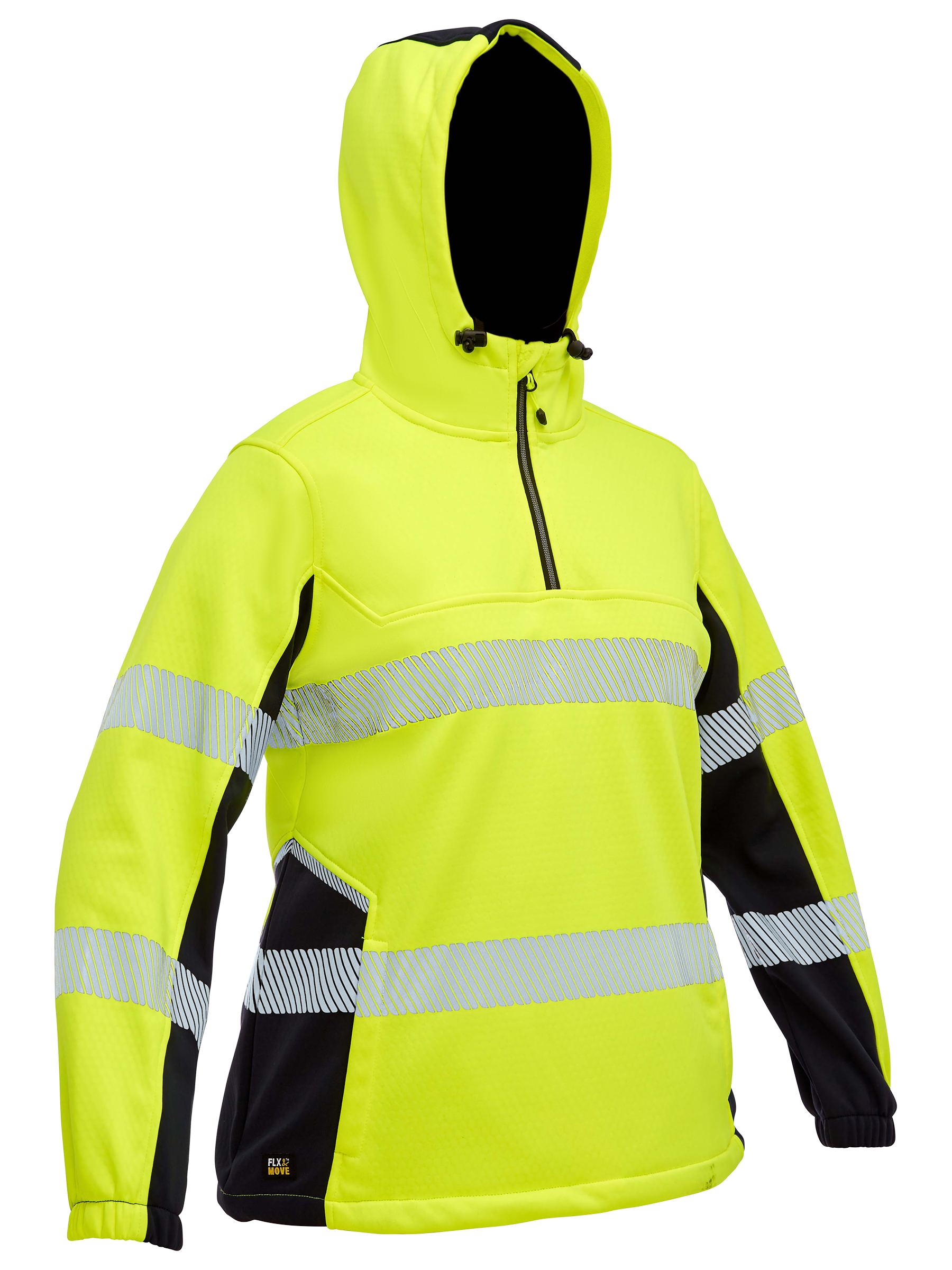 Bisley Women's Flx & Move™ Hi Vis Taped Liquid Repellent Fleece Hoodie  BKL6571T