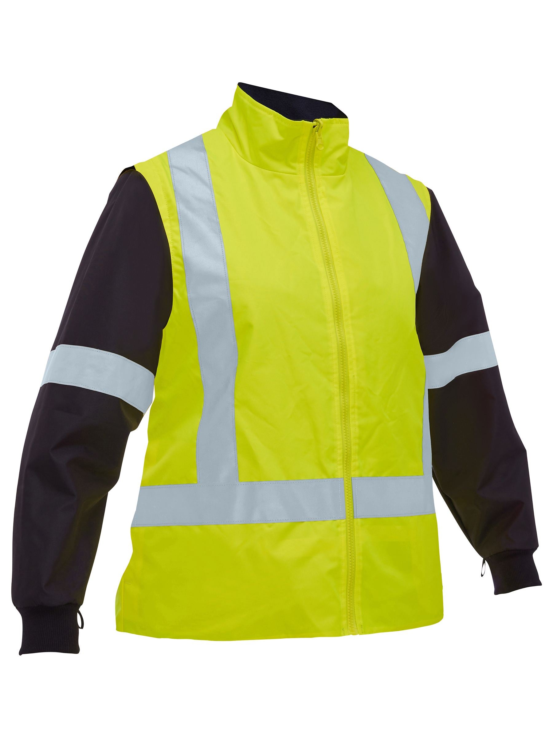 Bisley Women's Taped Hi Vis 5 in 1 Rain Jacket BKL6975
