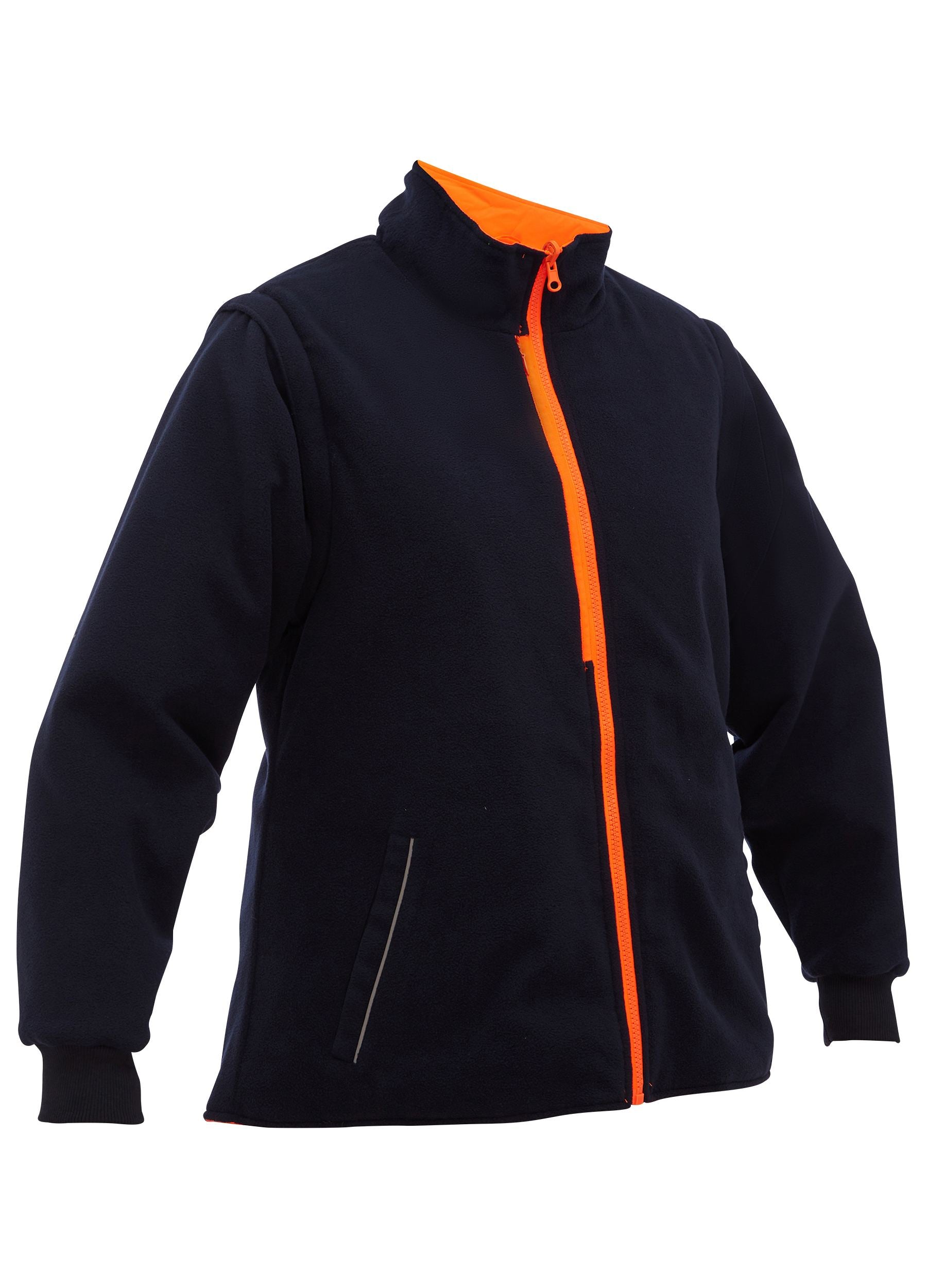 Bisley Women's Taped Hi Vis 5 in 1 Rain Jacket BKL6975