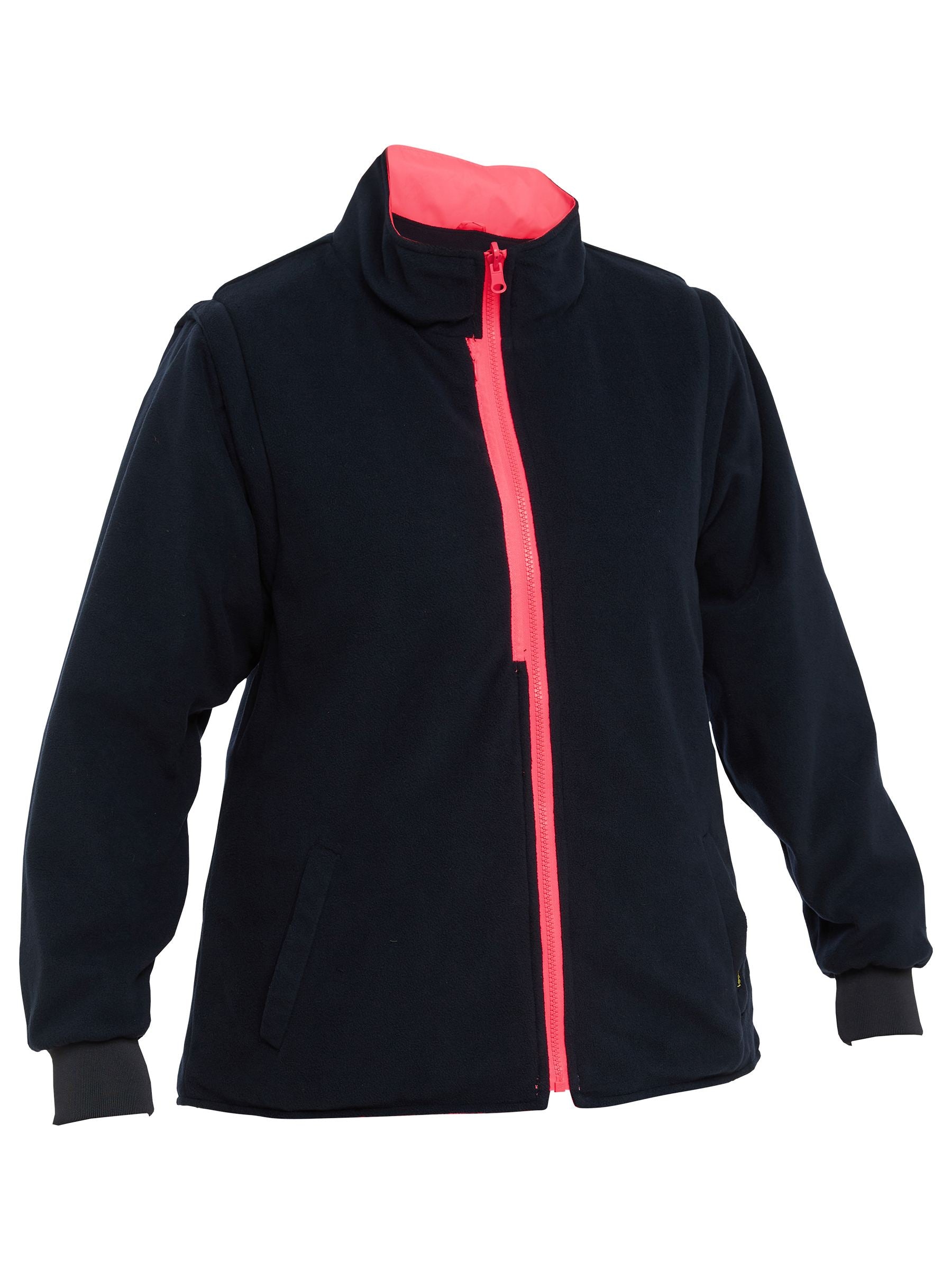 Bisley Women's Taped Hi Vis 5 in 1 Rain Jacket BKL6975