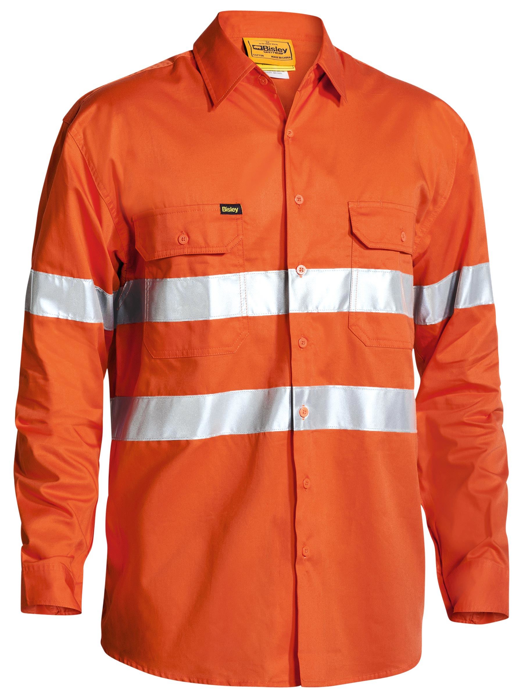Bisley Taped Hi Vis Cool Lightweight Drill Shirt BS6897