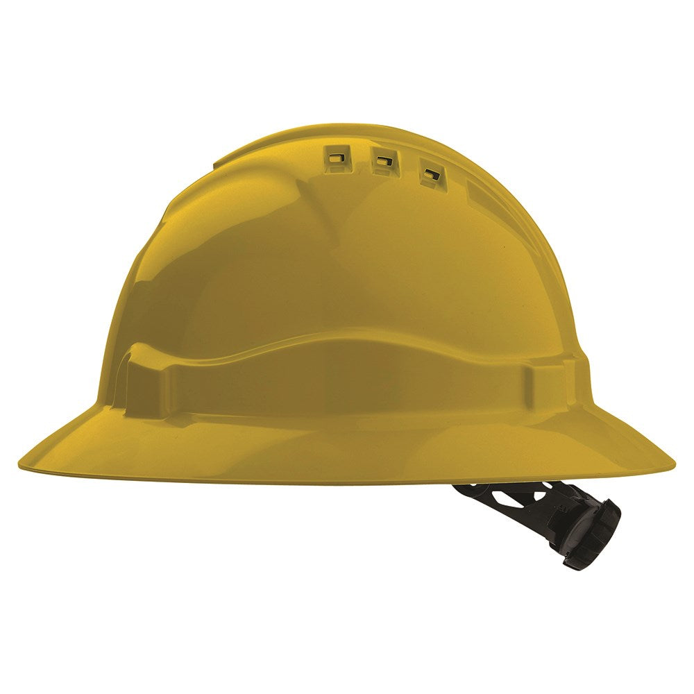 Pro Choice V6 Hard Hat Vented Full Brim Ratchet Harness HHV6FB