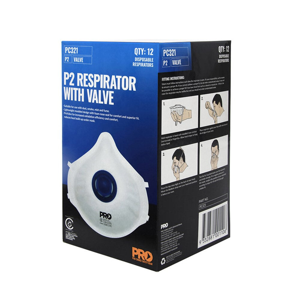 Pro Choice Dust Masks P2+Valve - PC321